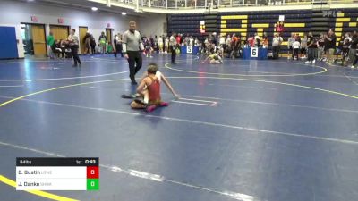 84 lbs Semifinal - Brody Gustin, Lowell vs James Danko, SHWA