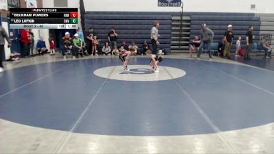 40 lbs Champ. Round 1 - Beckham Powers, Raft River Wrestling vs Leo Lufkin, Sublime Wrestling Academy