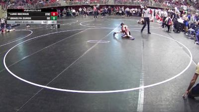 50 lbs Quarterfinal - Braelyn Zurek, Impact Wrestling Club vs Luke Beckius, Ogallala Youth Wrestling Club