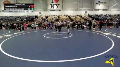 70 lbs Quarterfinal - Nicholas Maliarakis, Club Not Listed vs Owen Begeal, Xtreme Wrestling