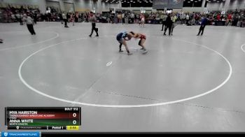 100 lbs Cons. Round 4 - Anna White, North Dakota vs Mya Hairston, Thoroughbred Wrestling Academy (TWA)