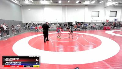 82 lbs Semifinal - Leshawn Dyer, Cumberland vs Landon Piontek, X-Factor Elite Wrestling