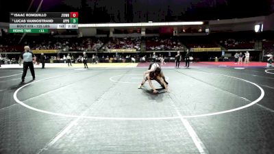 125 lbs Semifinal - Isaac Ronquillo, Jamestown vs Lucas VanNostrand, Apprentice