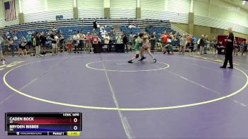 88 lbs Cons. Semi - Caden Bock, WI vs Bryden Bisbee, OH