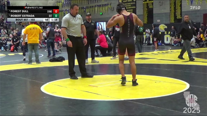 Spring View Middle 103 lbs Semifinal - Robert Estrada, Dethrone vs Forest Dull, Spring ...