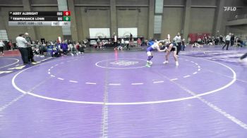 125 lbs Cons. Round 6 - Abby Albright, Frontenac vs Temperance Lowe, North Kansas City