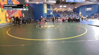 105 lbs Cons. Round 5 - Juliet Lamb, Madison County vs Maddison Barrett, Spring Mills