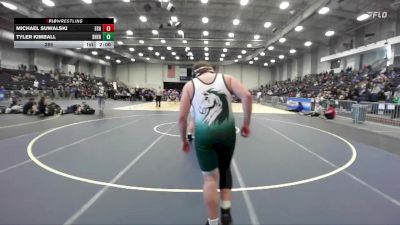 285 lbs Round 3 (3 Team) - Michael Suwalski, Farmingdale Sr High vs Tyler Kimball, Shenendehowa