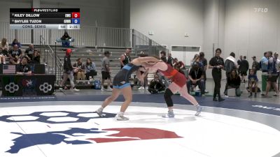 Cons. Semis - Kiley Dillow, Chanute Wrestling Club vs Shylee Tuzon, GV Wrestling