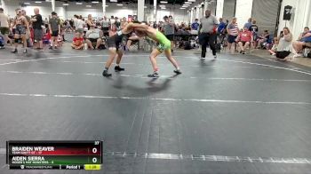 120 lbs Round 3 (6 Team) - Braiden Weaver, Team Shutt GT vs Aiden Sierra, Moser`s Mat Monsters