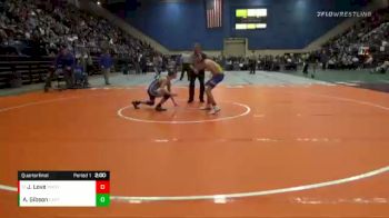 1 lbs Quarterfinal - Jacob Love, Mathews vs Adam Gibson, Castlewood