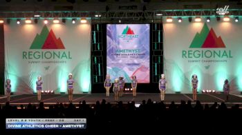 Divine Athletics Cheer - Amethyst [2026 L2.2 Youth - PREP - D2 Day 1] 2026 The Northeast Regional Summit