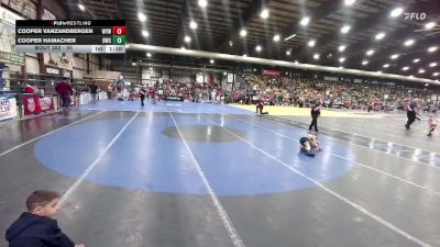 55 lbs Cons. Round 5 - Cooper VanZandbergen, Winner Youth Wrestling vs Cooper Hamacher, Dickinson Wrestling Club