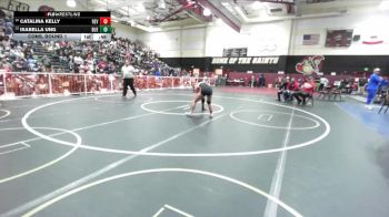 130 lbs Cons. Round 1 - Isabella Ung, Buena Park vs Catalina Kelly, Redlands East Valley