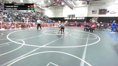 130 lbs Cons. Round 1 - Isabella Ung, Buena Park vs Catalina Kelly, Redlands East Valley