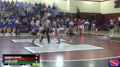 126 lbs Cons. Round 1 - Xavier Slifer, East Marshall/GMG vs Maverick Grafke, BCLUW-SH