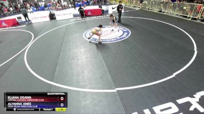 81 lbs Quarterfinal - Eliana Ogawa, Central Catholic Wrestling Club vs Alyanna Anes, Team Selma Wrestling Club