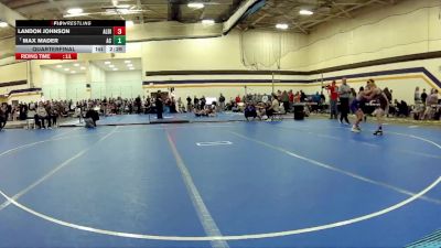 125 lbs Quarterfinal - Max Mader, Adrian NCAA vs Landon Johnson, Albion College