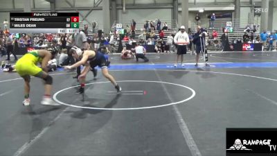 132 lbs Cons. Round 2 - Tristan Freund, Kansas YG vs Miles Dean, Bobcat WC