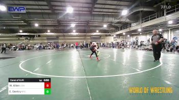 77 lbs Consi Of 8 #1 - Wyler Allen, Lions Wrestling Academy vs Eli Gentry, Minion Training Center