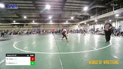 77 lbs Consi Of 8 #1 - Wyler Allen, Lions Wrestling Academy vs Eli Gentry, Minion Training Center