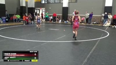 82 lbs Round 3 - Addy Whitt, Iowa vs Maeve Dunn, Powerhouse Wrestling Academy