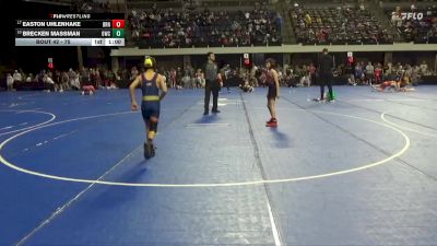 75 lbs Cons. Round 2 - Easton Uhlenhake, Immortal Athletics WC vs Brecken Massman, Outlaw Wrestling Club