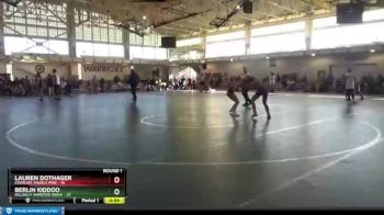 127 lbs Round 1 (4 Team) - Lauren Dothager, Charlies Angels Pink vs Berlin Kiddoo, Hillbilly Hamster Mafia