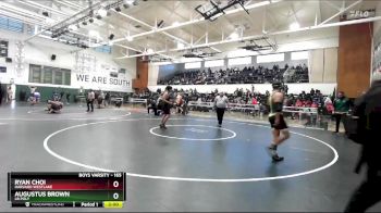 165 lbs Champ. Round 1 - Ryan Choi, Harvard Westlake vs Augustus Brown, LB Poly