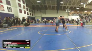 285 lbs Cons. Round 2 - Amad Soufi, Missouri Baptist University vs Stephos Georgiou, Cornerstone