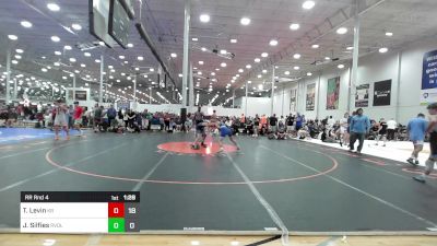 122 lbs Rr Rnd 4 - Tristan Levin, Kraken Blue vs Jack Silfies, Revival Red