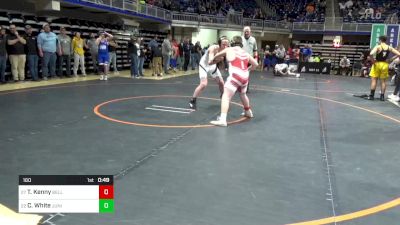 160 lbs Rd 2 - Consi Of 16 #1 - Trenton Kenny, Belle Vernon vs Camryn White, Juniata Valley