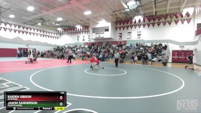 115 lbs Quarterfinal - Jaxon Sanderson, Mountainside vs Kaiden Gibson, Riverside