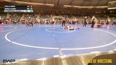 75 lbs Consi Of 8 #2 - Stella Eimer, Backyard Brawlers vs Breea Florez, HURRICANE WRESTLING ACADEMY