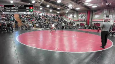 157 lbs Semifinal - Isaac Hoffman, West Torrance vs Izaac Esparza, Paloma Valley