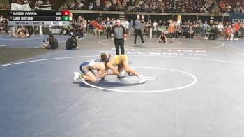 D 1 120 lbs 3rd Place Match - Mason Parria, Holy Cross vs Liam Ritchie, St. Paul`s