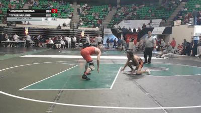 7A 126 lbs Cons. Semi - Tyree Mullins, Grissom Hs vs Jameson Thomas, Oak Mountain