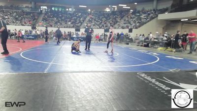 96 lbs Consi Of 16 #2 - Cohen Leird, Westmoore Wresting vs Jesus Prada Zavala, Santa Fe South