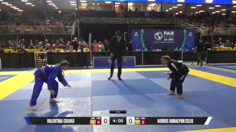 Aubree Annalynn Celis vs Valentina Calvas 2025 Pan Kids Jiu-Jitsu IBJJF Championship