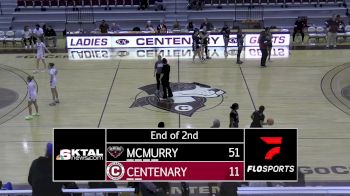 Replay: McMurry vs Centenary (LA) | Feb 9 @ 12 PM