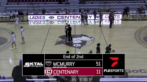 Replay: McMurry vs Centenary (LA) | Feb 9 @ 12 PM