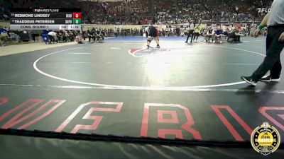 B6A-285 lbs Cons. Round 1 - Thaddeus Petersen, Sapulpa vs Redmond Lindsey, Bixby