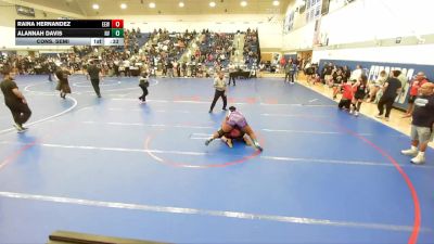 235 lbs Cons. Semi - Raina Hernandez, Eastvale Elite Wrestling vs Alannah Davis, La Quinta High School