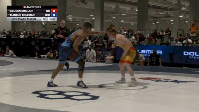 86 kg 3rd Place Match - Aeoden Sinclair, Tiger Style RTC/ Titan Mercury Wrestling Club vs Marcus Coleman, Titan Mercury Wrestling Club (TMWC)