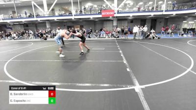 165 lbs Consi Of 8 #1 - Bryce Sanderlin, Davidson vs Gino Esposito, North Carolina