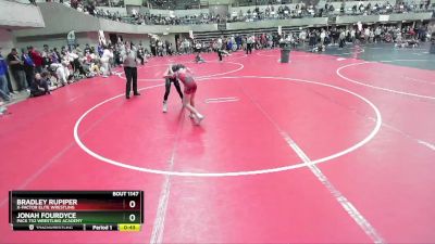 85 lbs Cons. Round 4 - Bradley Rupiper, X-Factor Elite Wrestling vs Jonah Fourdyce, Pack 732 Wrestling Academy