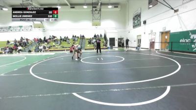 117 lbs Round 3 - Andrea Gonzalez, Sacramento City College vs Mollie Jimenez, East Los Angeles College