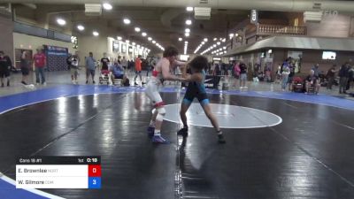 55 kg Cons 16 #1 - Ethan Brownlee, North Carolina vs William Gilmore, Community Youth Center - Concord Campus Wrestling