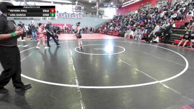 120 lbs Semifinal - Keyana Hall, El Paso Bel Air vs Lisa Garcia, El Paso