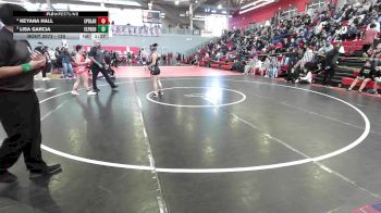 120 lbs Semifinal - Keyana Hall, El Paso Bel Air vs Lisa Garcia, El Paso